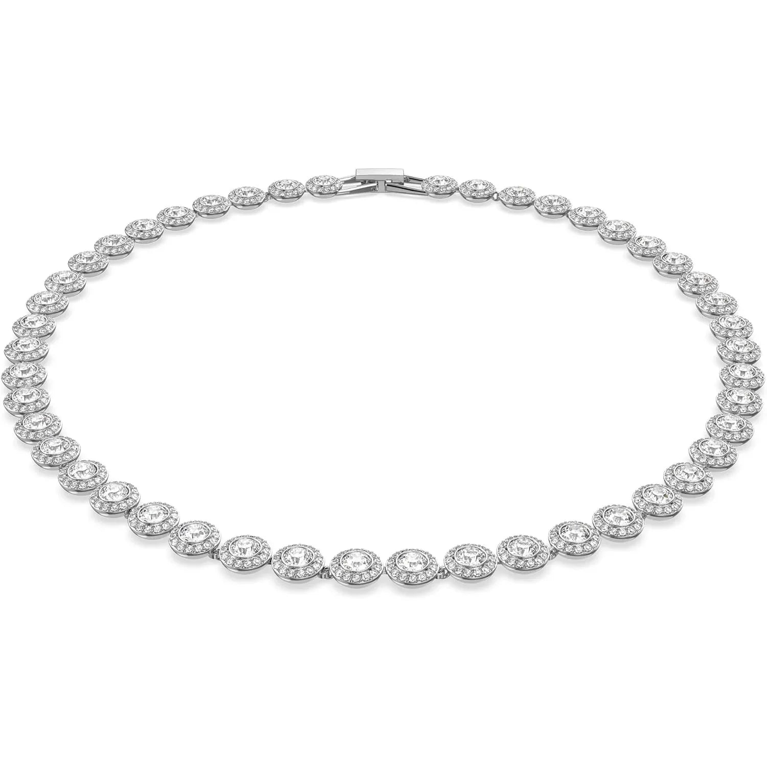 Swarovski Angelic Crystal Necklace Radiant White Sparkle Elegant Pendant - Gomix Brands Outlet